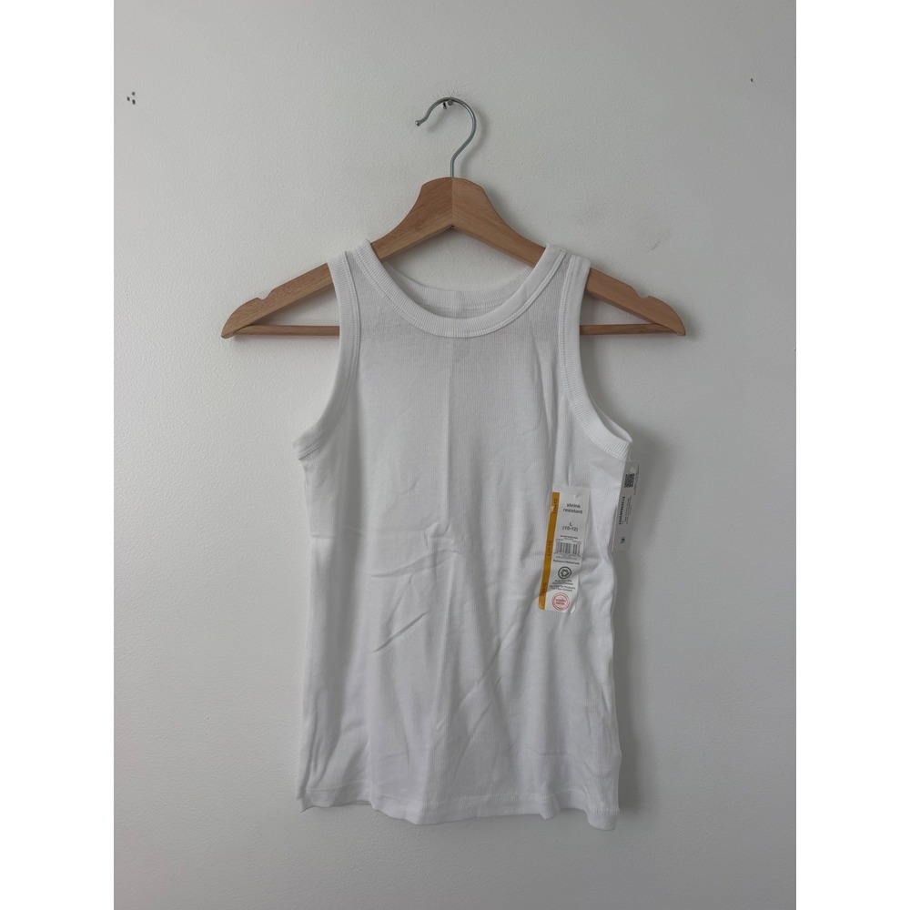 Wonder Nation Girls Kid Tough Tank Top – White – Large 10/12 – NWT